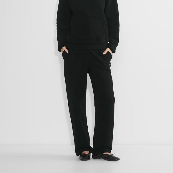 Aritzia Cozy Sweatfleece Mega Straight™ Sweatpant (Black) - Picture 1 of 4